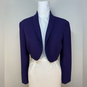 Vintage Andrea Polizzi for Rex Lester Holt Renfrew Purple Blazer Jacket Size 4